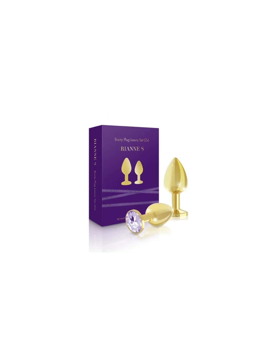 Rianne S Booty Plug Luxury Set 2x Gold