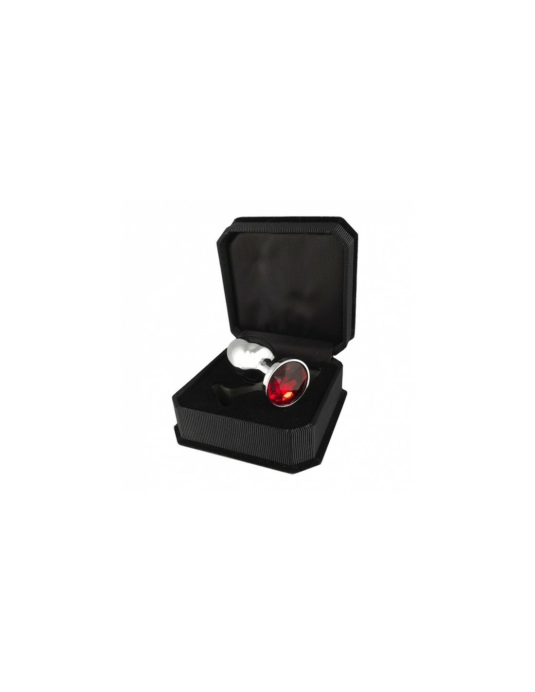 Rimba Buttplug Klein Met Rood Kristal - Afbeelding 2