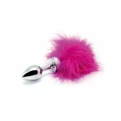 Rimba Kleine Buttplug Met Veer Roze