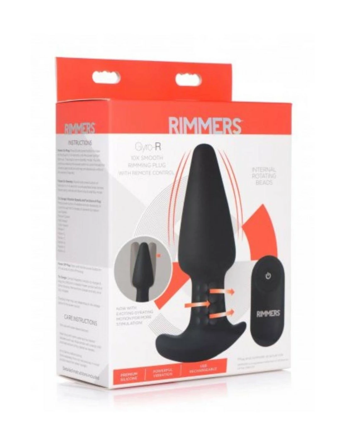 Rimmers Gyro-R Vibrerende Rimming Plug Met Afstandsbediening - Afbeelding 5
