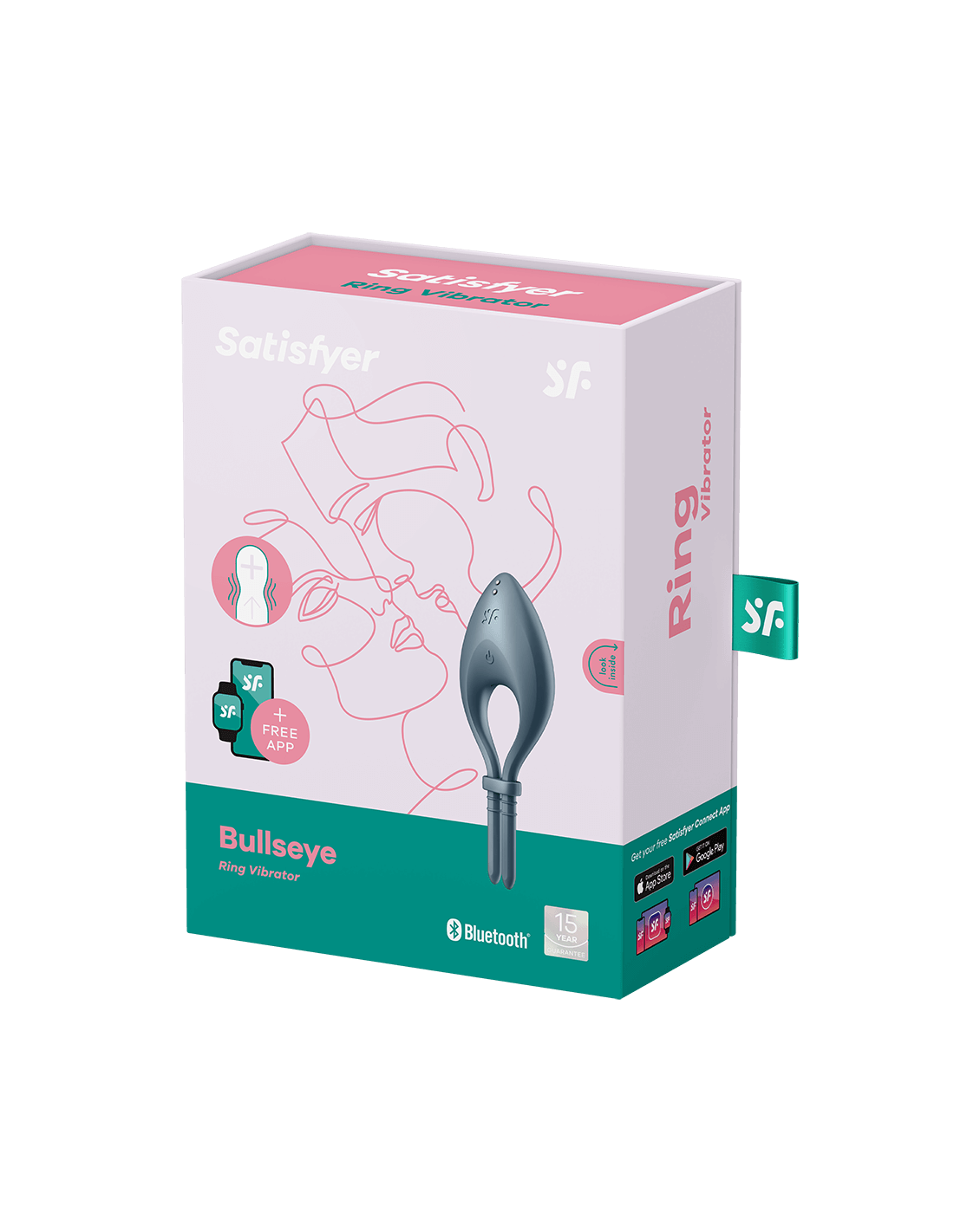 Satisfyer Bullseye Cockring Vibrator Dark Blue - Afbeelding 6