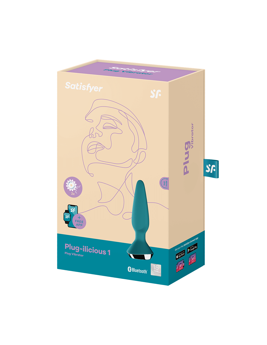 Satisfyer Plug Ilicious 1 Vibrating Anal Plug Blue - Afbeelding 6