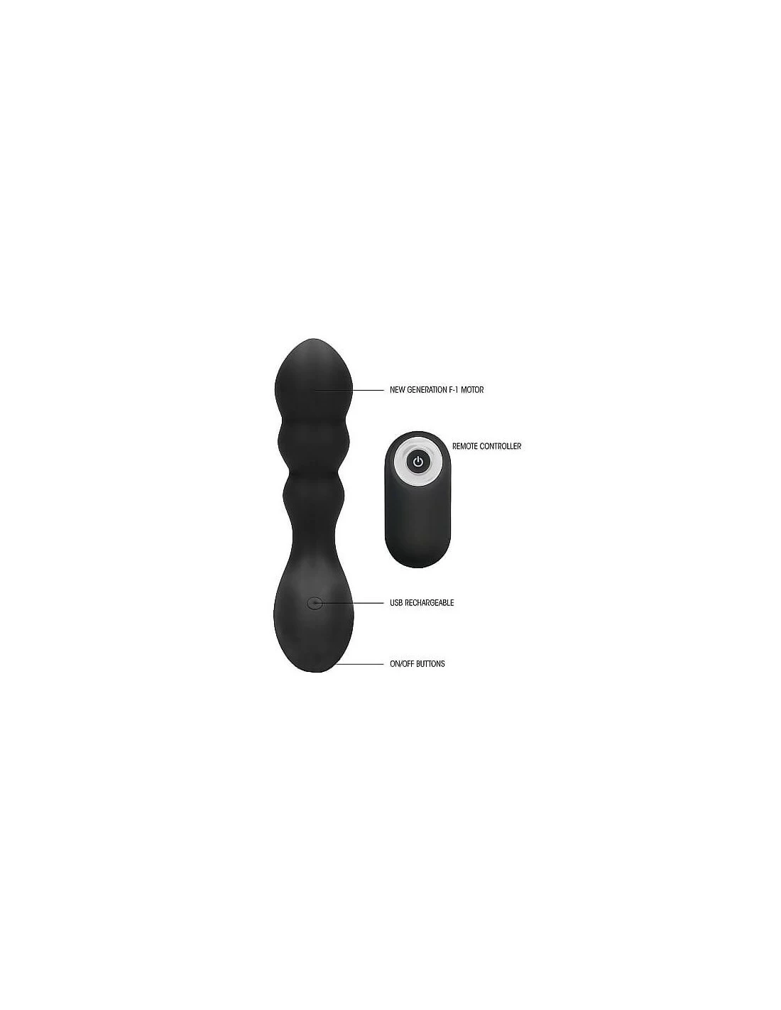 Shots Toys ShotsToys Sono No. 78 Rechargeable Anal Stimulator Black - Afbeelding 7