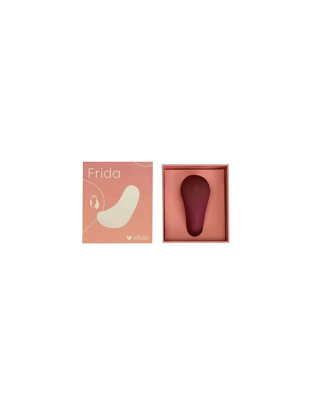 Vibio Frida Lay-on Vibrator Wine Red - Afbeelding 5