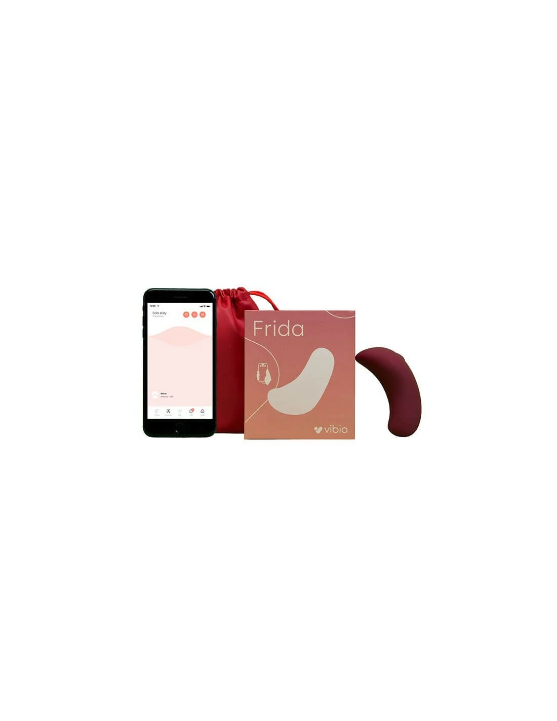 Vibio Frida Lay-on Vibrator Wine Red